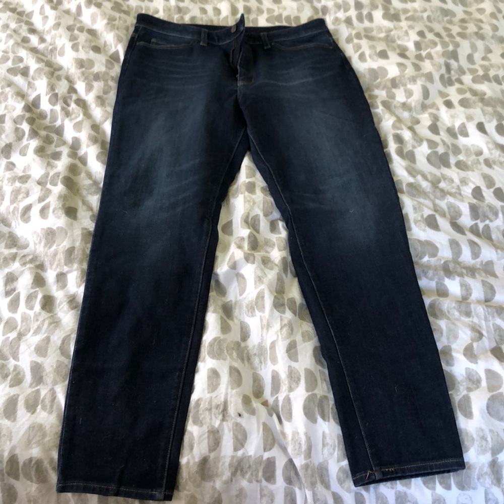 Uniqlo-High Rise Dark Skinny Jeans